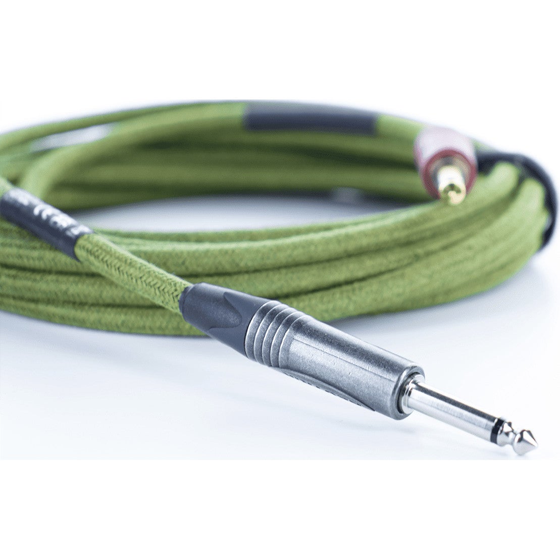 Cordial Ecohemp 3PP Silent instrumentkabel groen mono jack Neutrik recht Silent 3 m