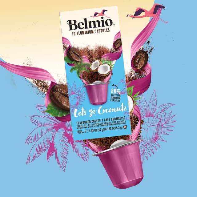 Belmio Let's Go Coconutz kaffekapsler til Nespresso (10 stk.)