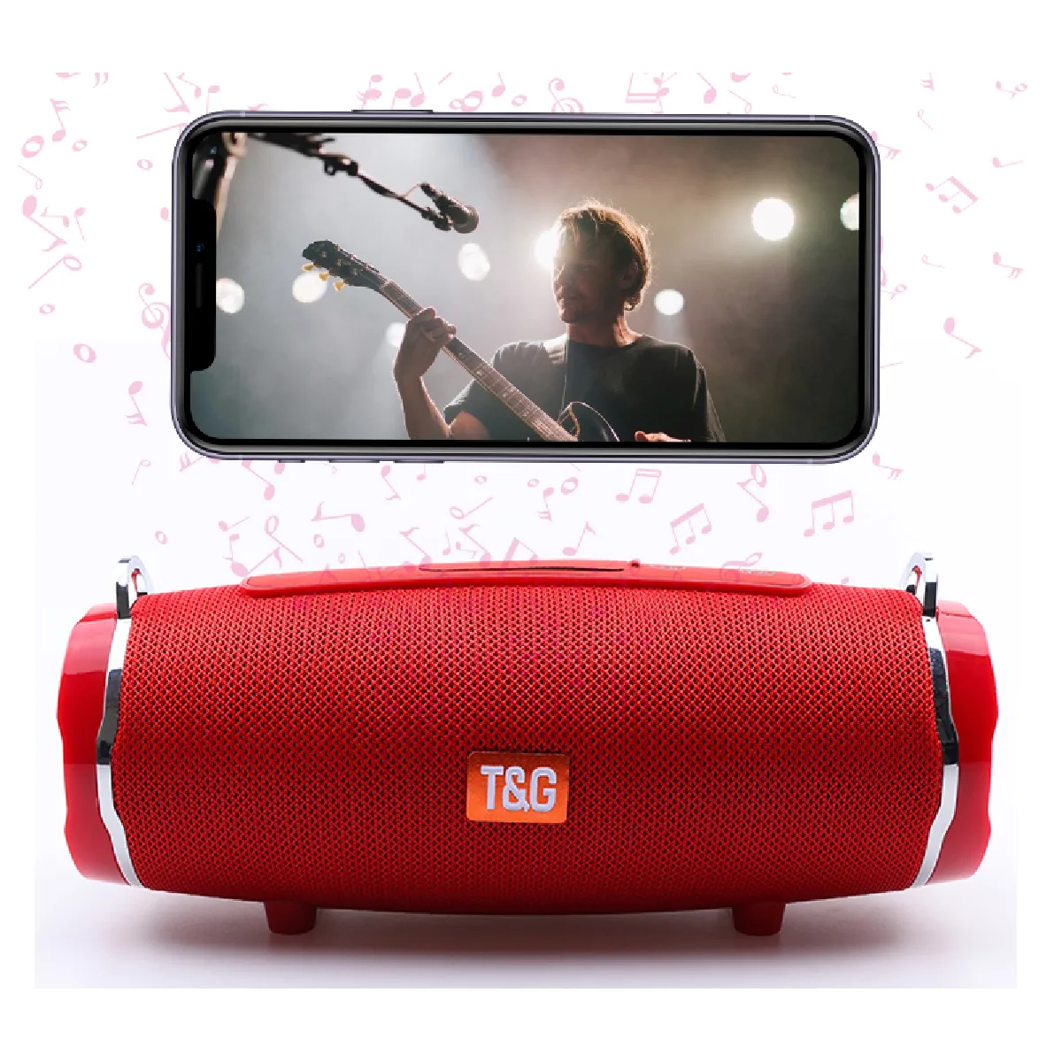 Universal Haut-parleur Bluetooth 50W - Rouge