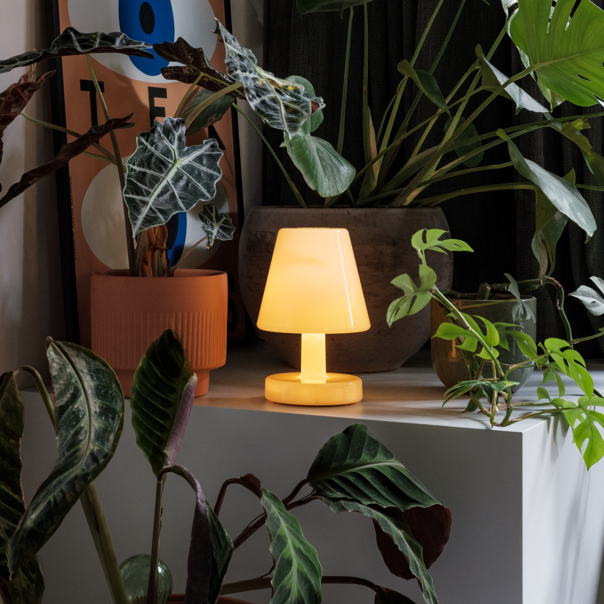 Tafellamp Edison the Ambiance pale yellow