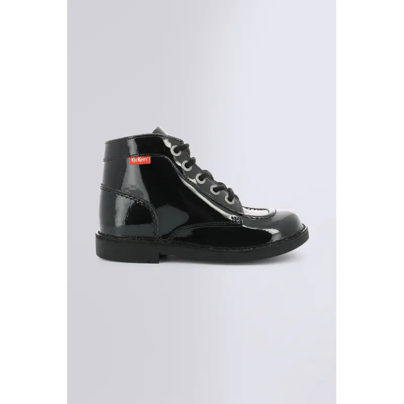 KICK COL NOIR VERNIS BOTTINES Cuir Mixte