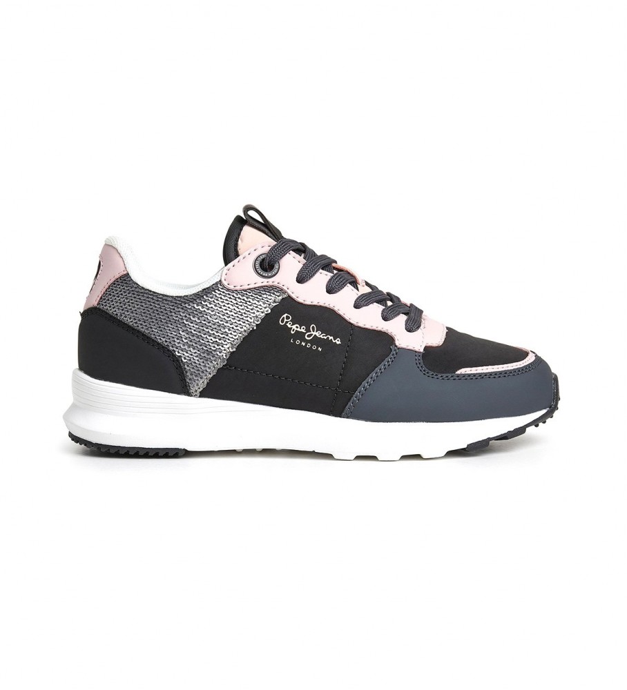 Tênis pretos Pepe Jeans York Fancy G