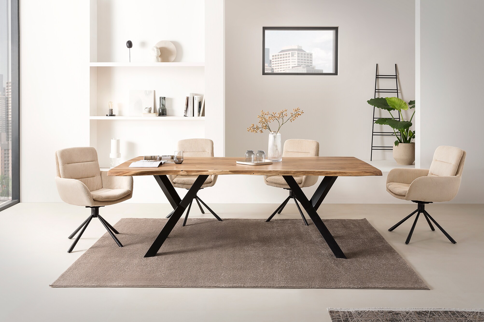 Esstisch Akazie 200x100 cm Esszimmertisch Küchentisch Tisch Holztisch