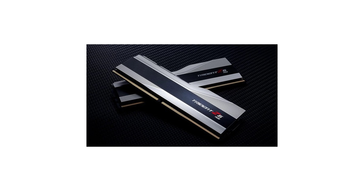 G.Skill64 GB DDR5-6400 Kit werkgeheugen  (Zilver/zwart, F5-6400J3239G32GX2-TZ5RS, Trident Z5 RGB, XMP)