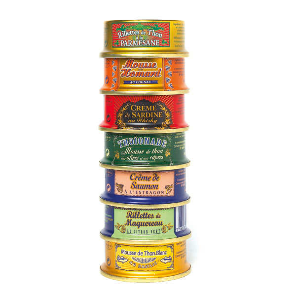 Assortiment de 7 tartinables de la mer