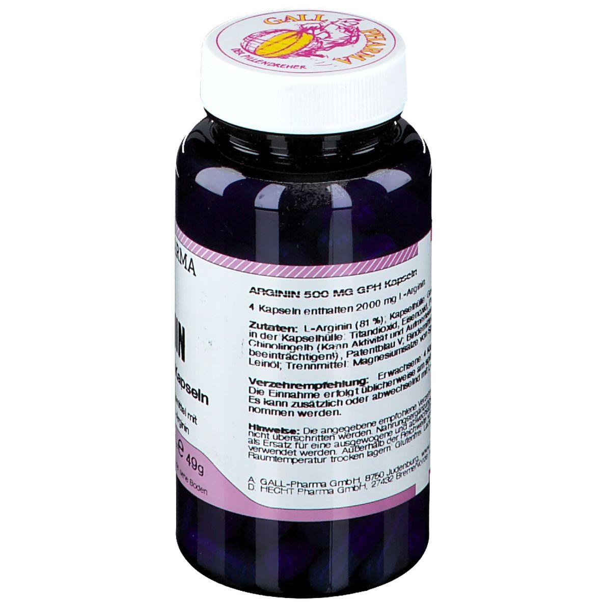 GALL PHARMA Arginin 500 mg GPH