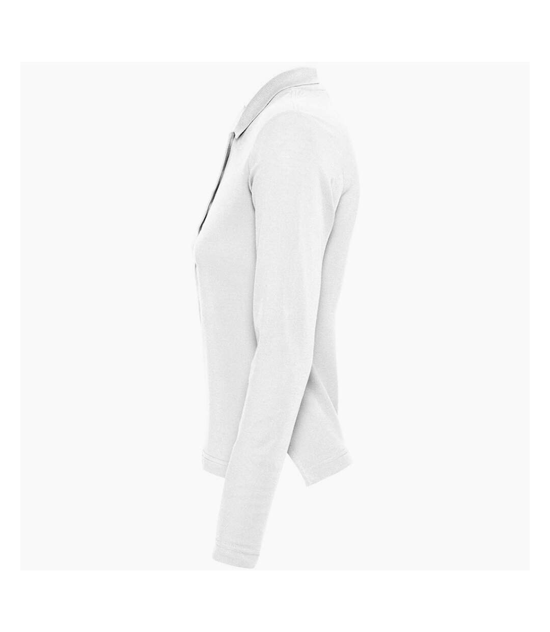SOLS Podium - Polo 100% coton à manches longues - Femme (Blanc) - UTPC330
