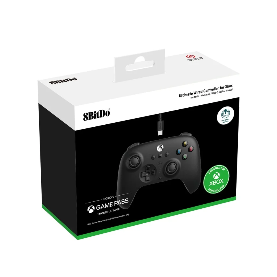 8BitDo Ultimate Wired Controller for Xbox Hall Ed/Black