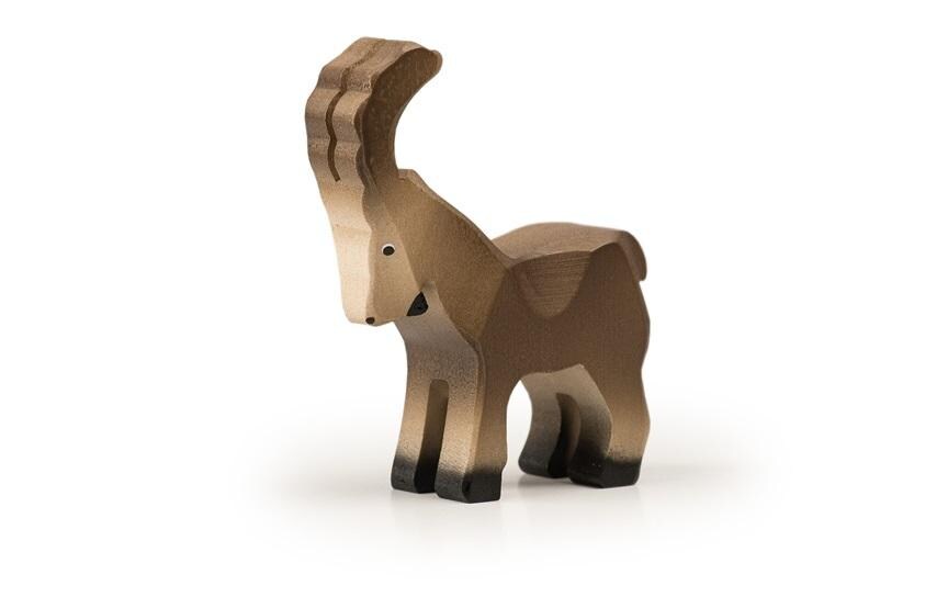 Spielzeugfigur Steinbock kleinHolzspielzeug