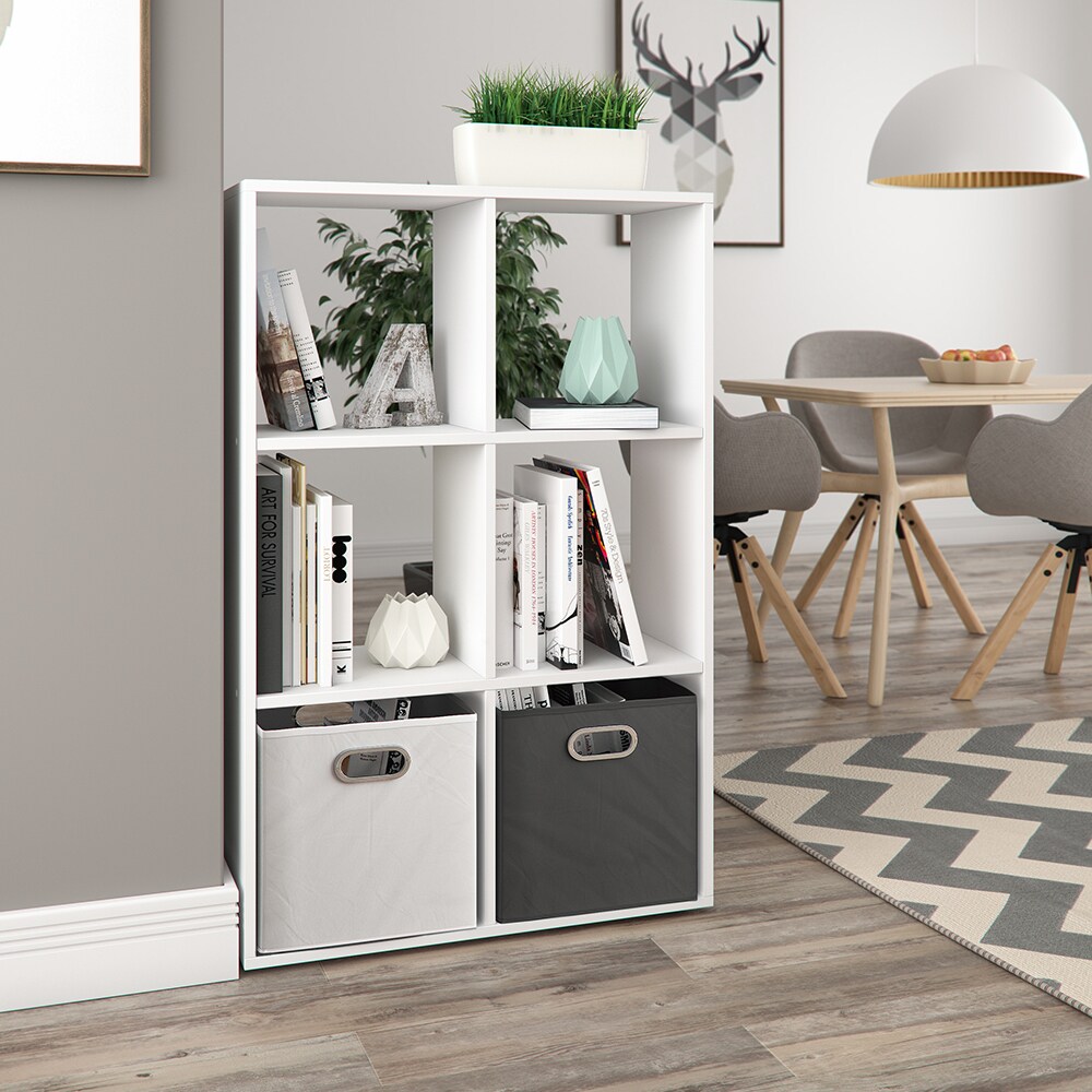 Vicco Raumteiler Bücherregal Standregal Aktenregal Regal 6 Fächer Weiß