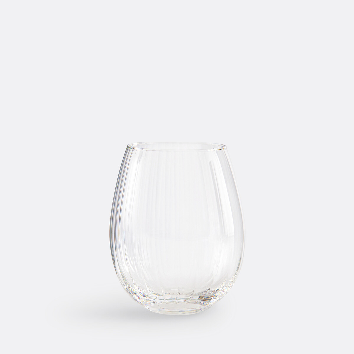 LA REDOUTE INTERIEURS<br>6 copos de vidro com textura plissada, Pliso