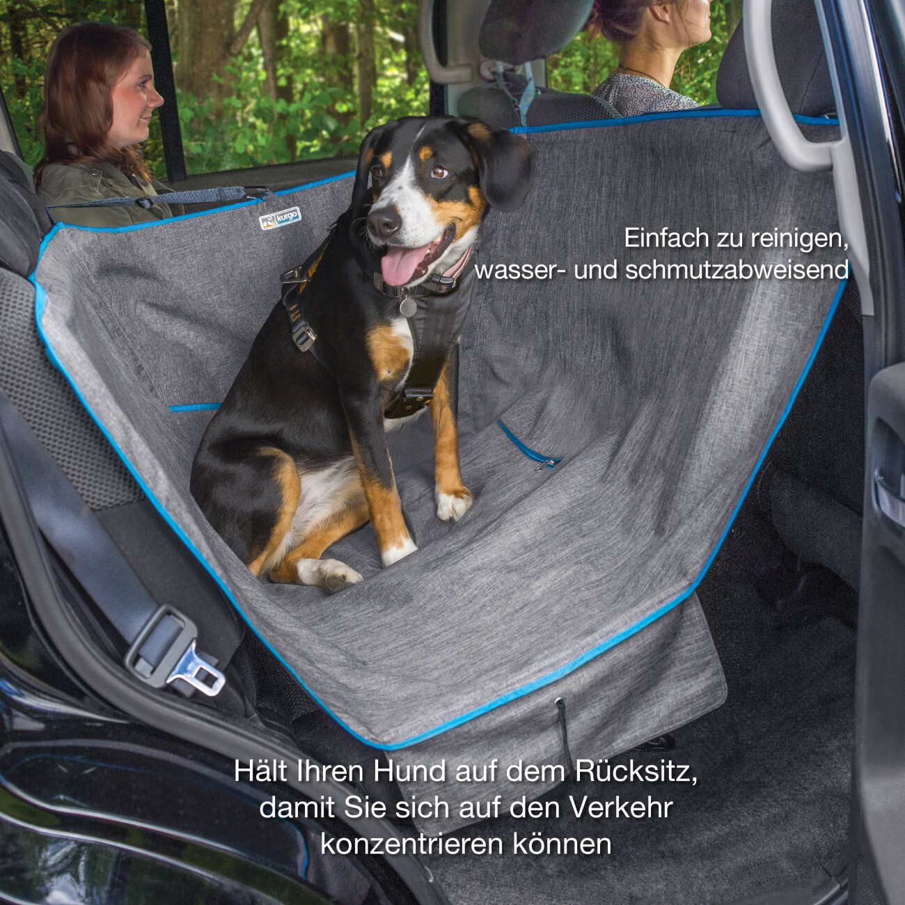 Kurgo Halbhängematten-Sitzbezug für Hunde, Grau