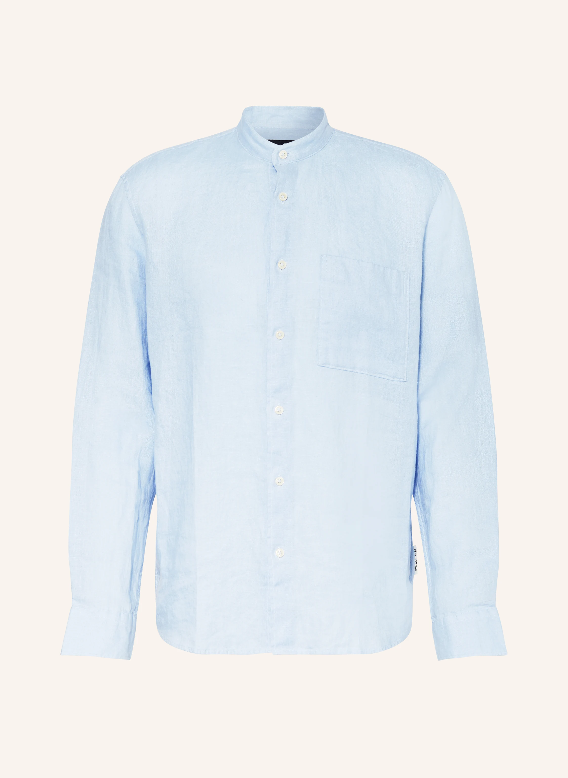 Marc O'Polo Leinenhemd Regular Fit mit Stehkragen