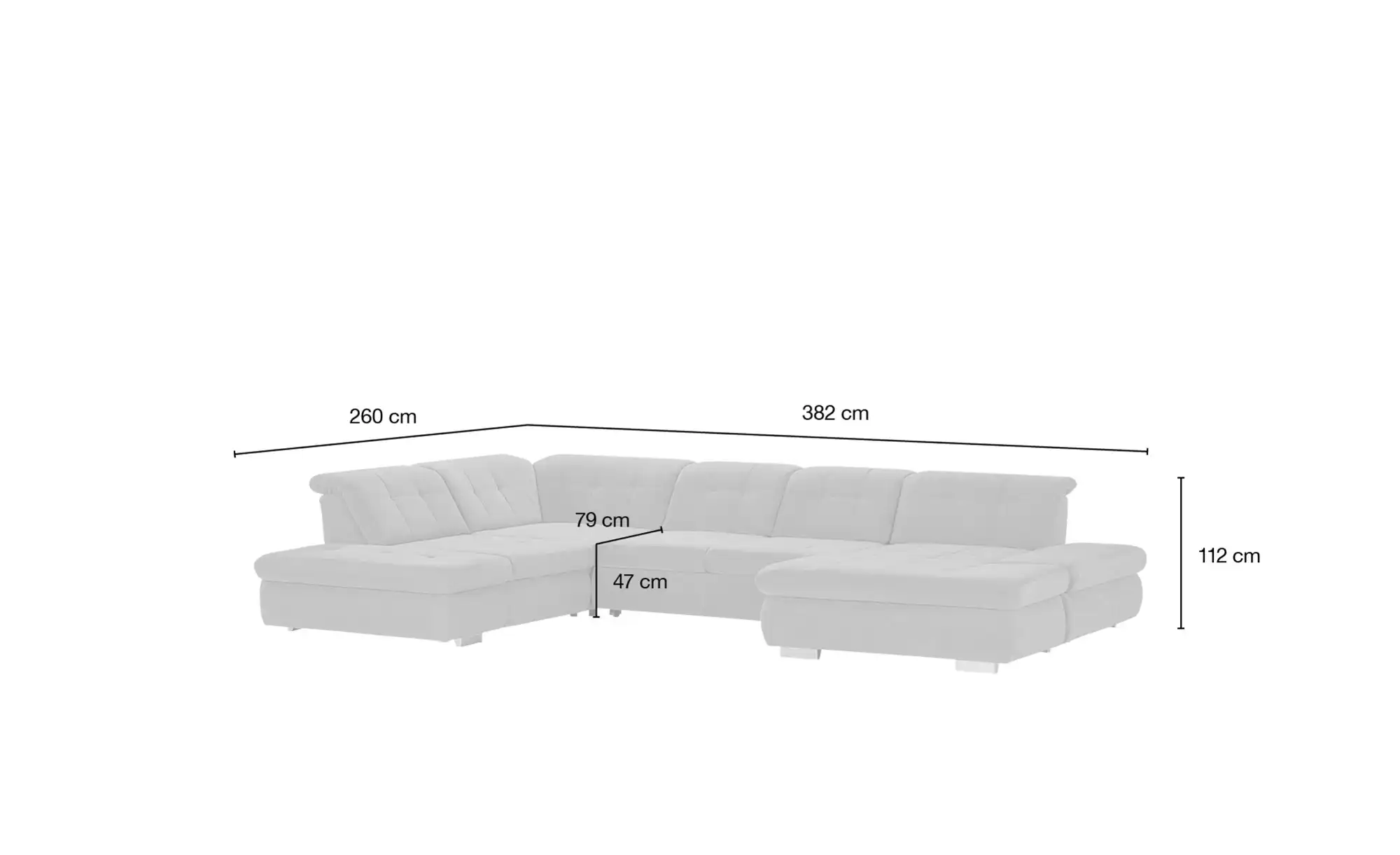 Lounge Collection Wohnlandschaft mit verschiedenen Funktionen Spencer
