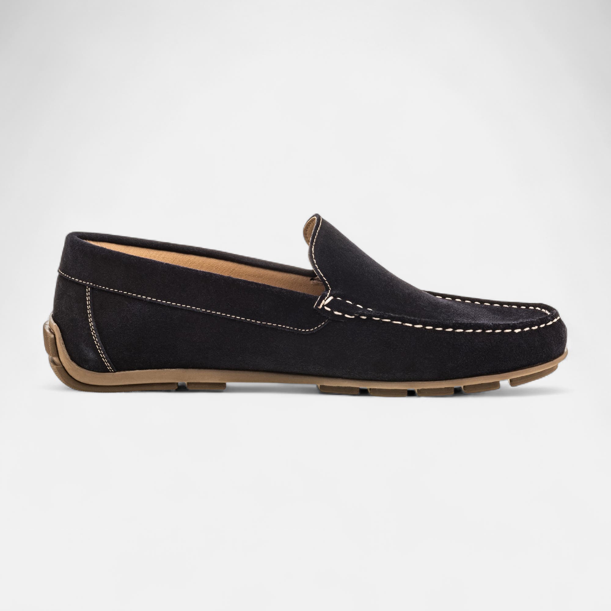 Mocassins Homme en cuir bleu marine