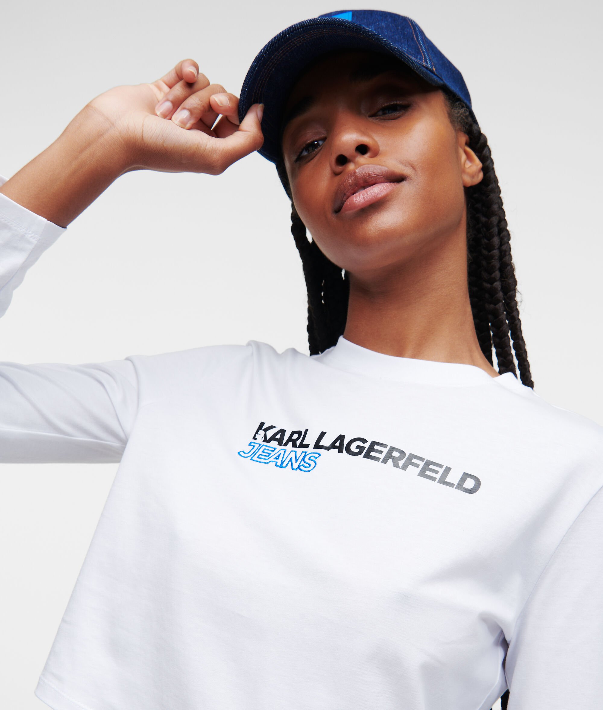 T-SHIRT MANCHES LONGUES KLJ CROPPED