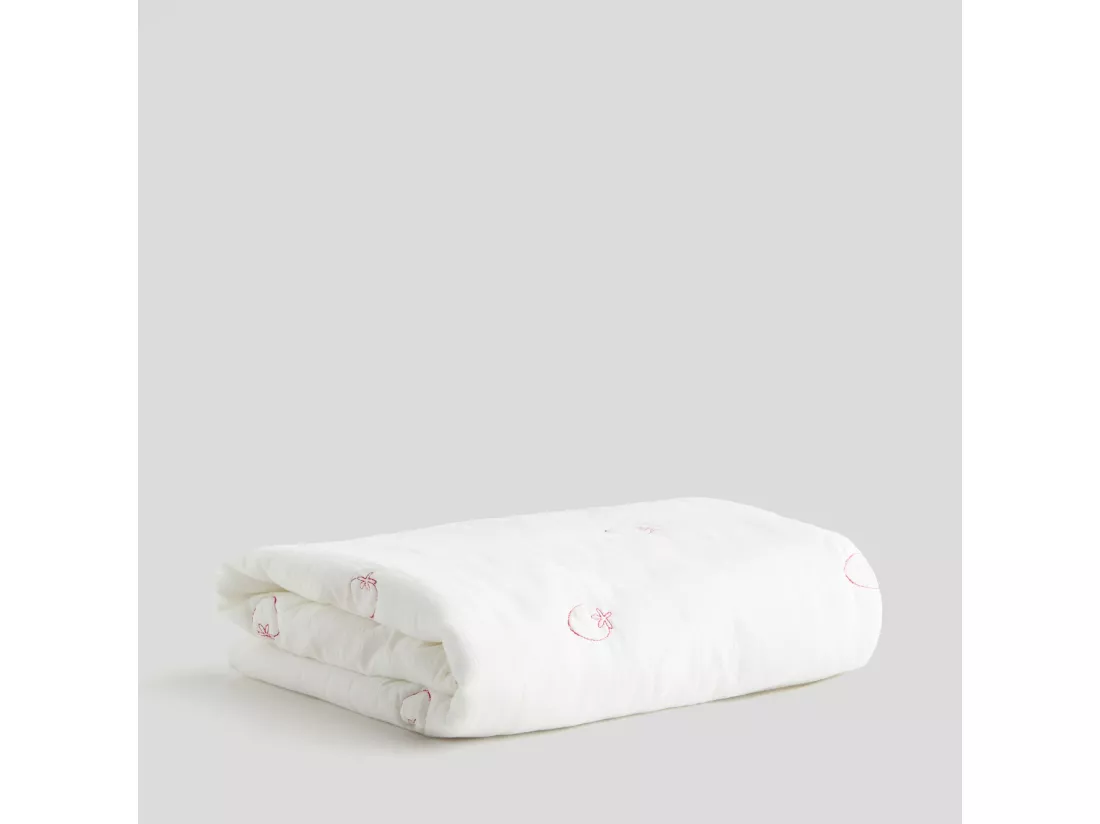 Jeté de lit Tutti Blanc Coton 100x160