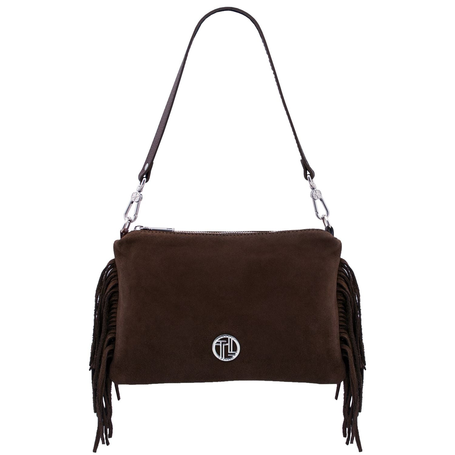 TL142495 – Nomade – Suede leren fringe Clutch