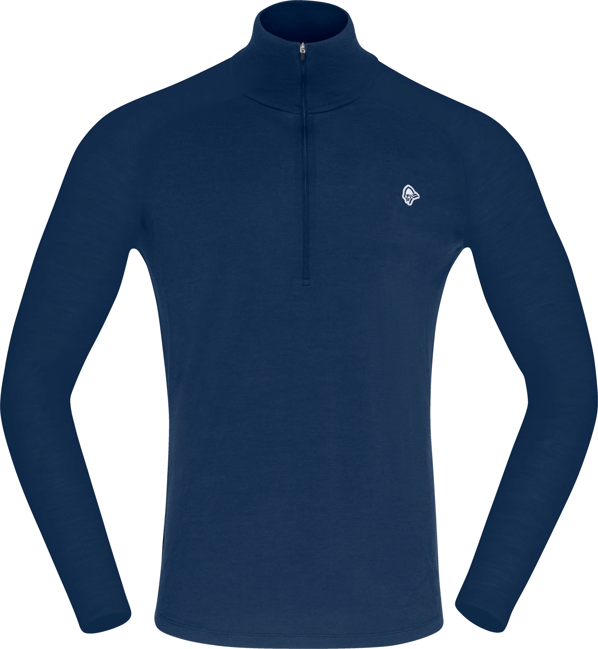 Norrøna Men's Femund pureUll Zip Neck Indigo Night