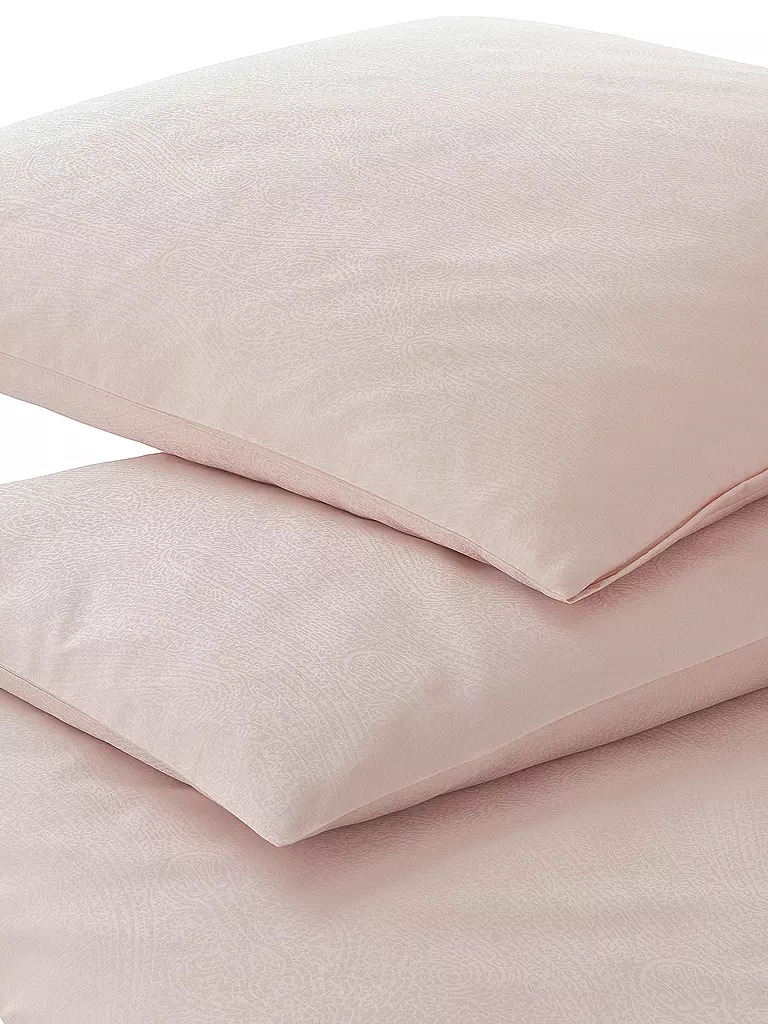 ELEGANTE Damast Bettwäsche PAISLEY 70x90cm/140x200cm Rose rosa