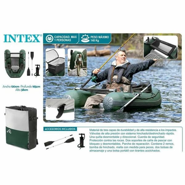 Oppblåsbar båt Intex 119 x 38 x 165 cm