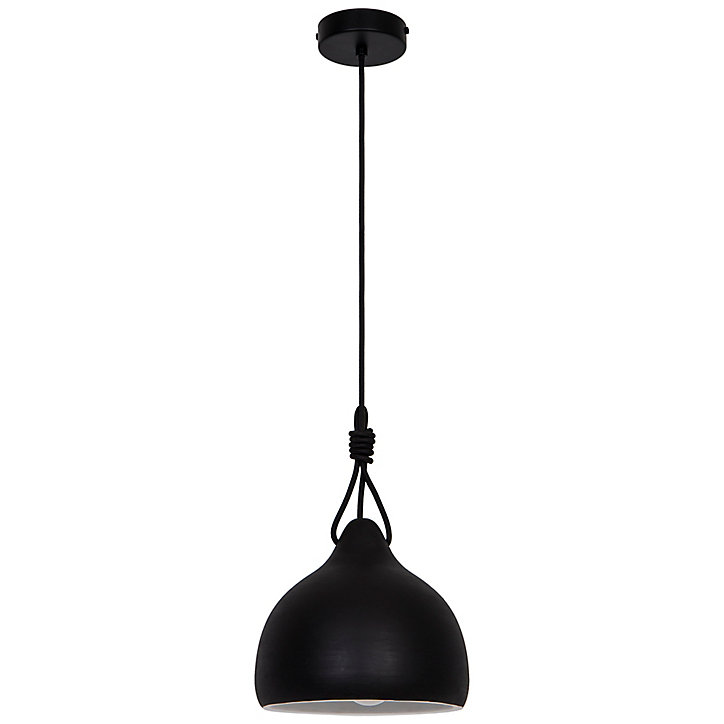 Suspension Aulavik GoodHome E27 noir