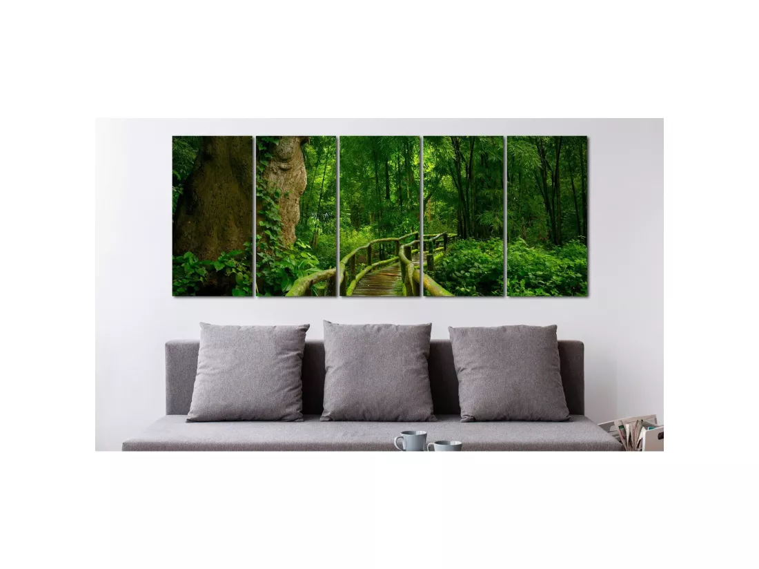 Tableau voyager dans l'inconnu - 225 x 90 cm