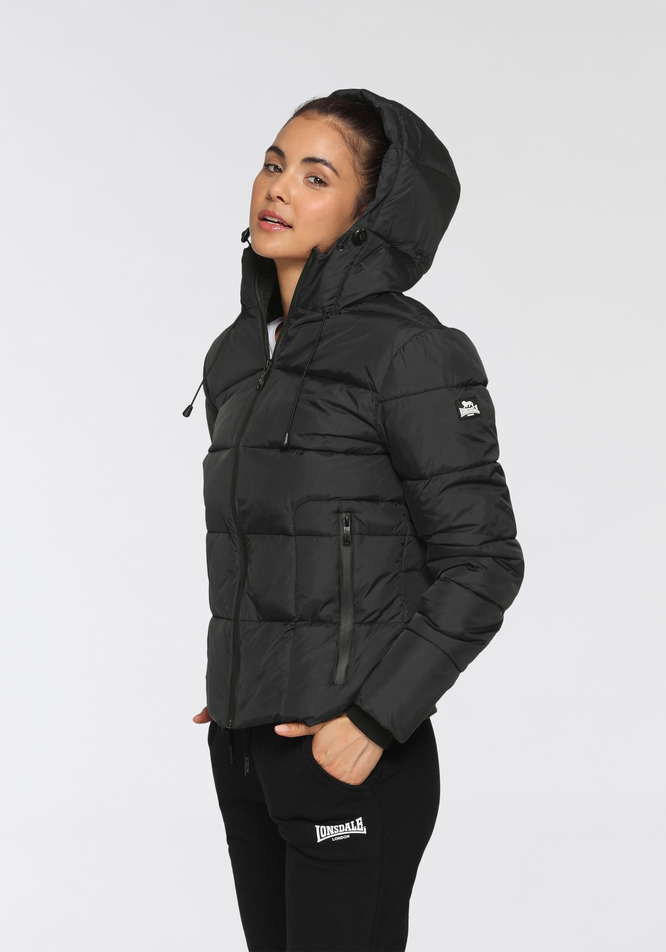 Lonsdale Steppjacke »GRAMPOUND« 1 Stk. tlg. mit Kapuze
