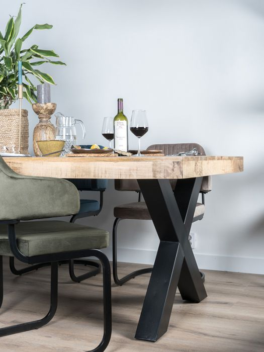 Eettafel Deks 180 cm - X-poot