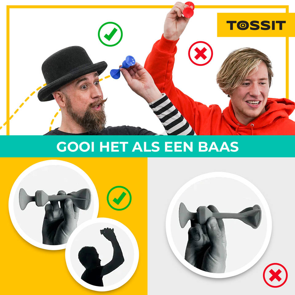 TOSSIT Starter Pack - rood/turquoise