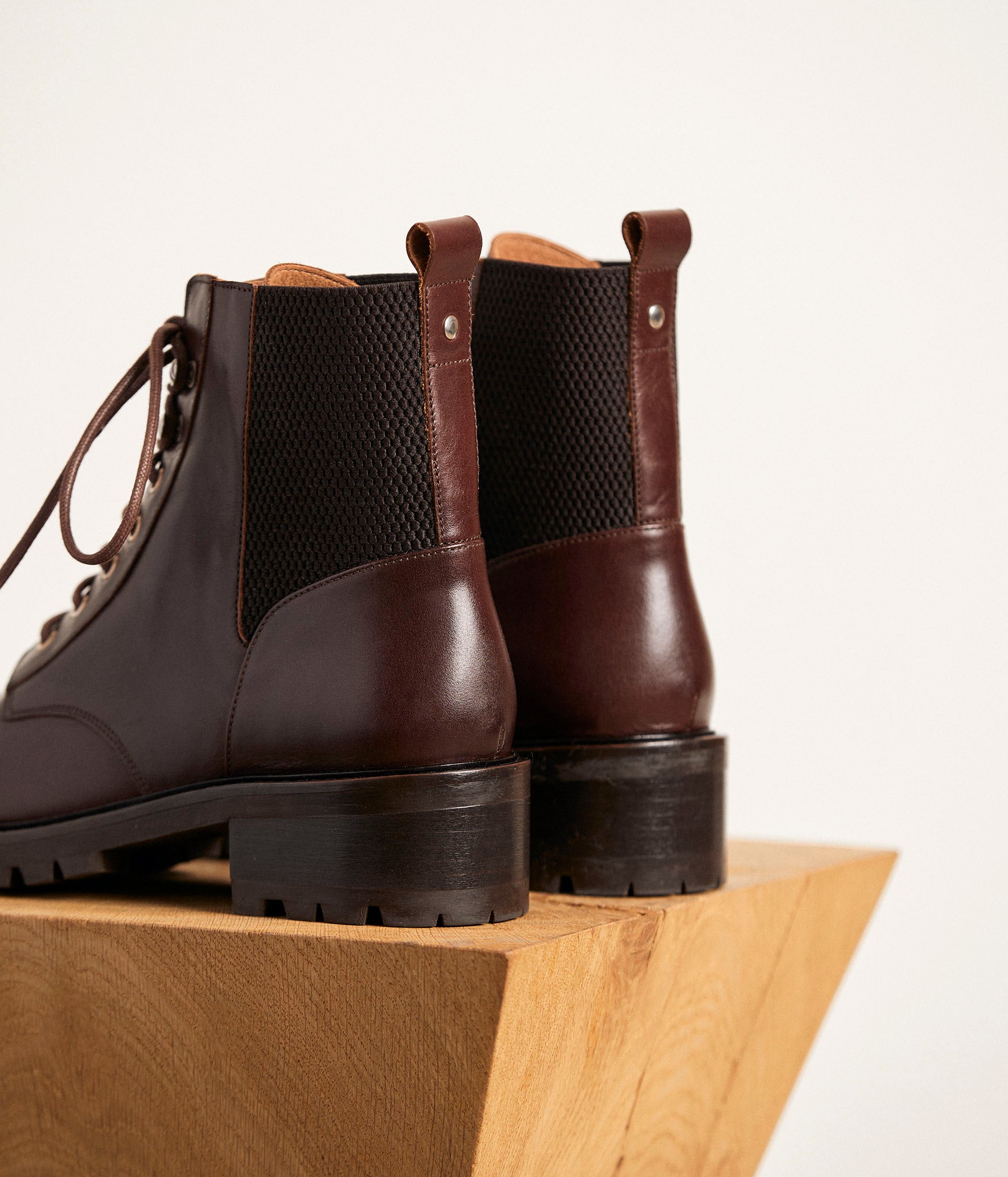 Bottines cuir chocolat Azélie
