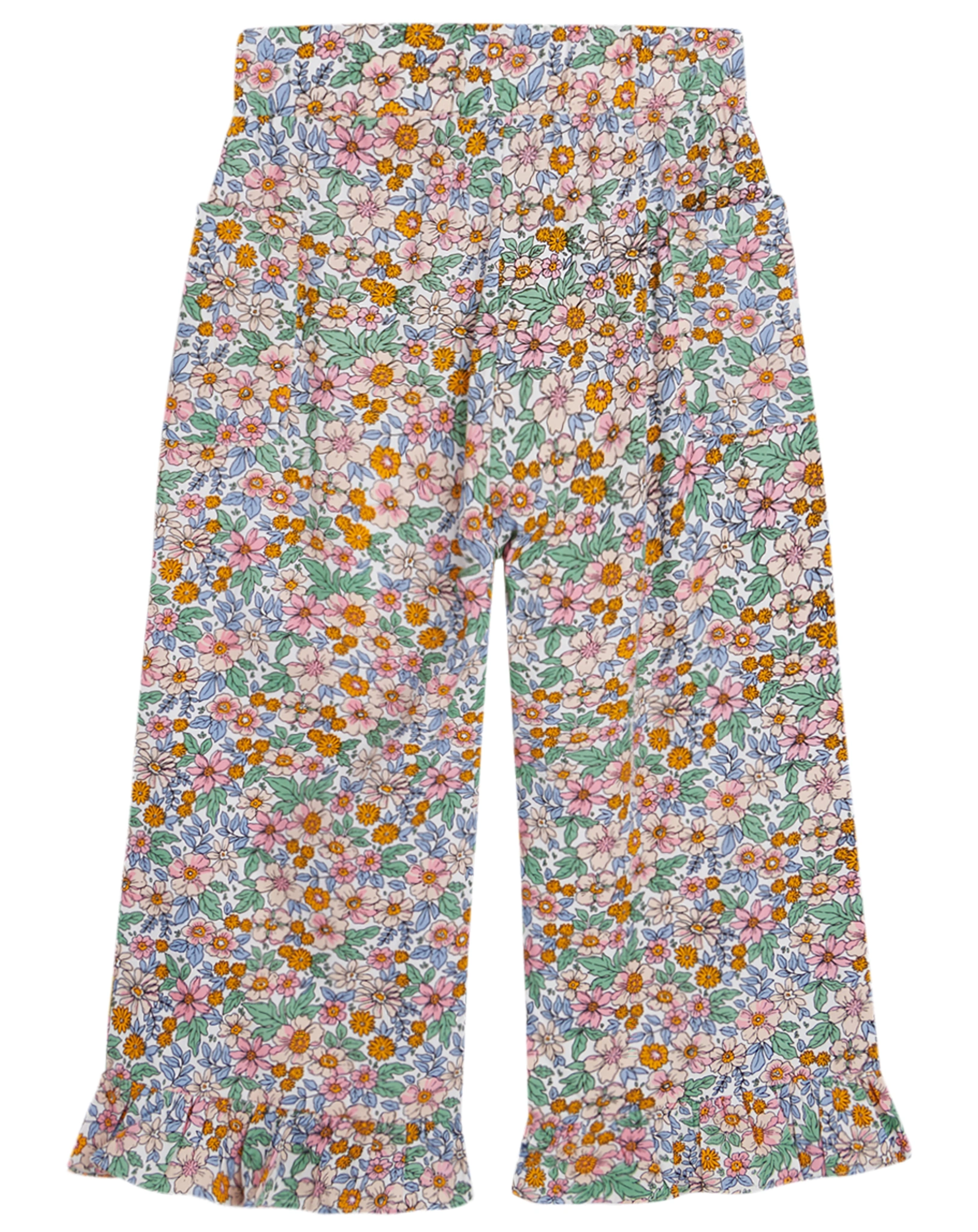 Stoffhose TAHIA geblümt in white