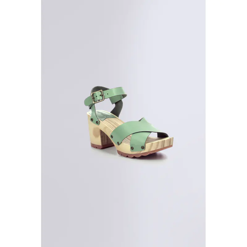 KICK WISE VERT MENTHE SANDALES Cuir Femme