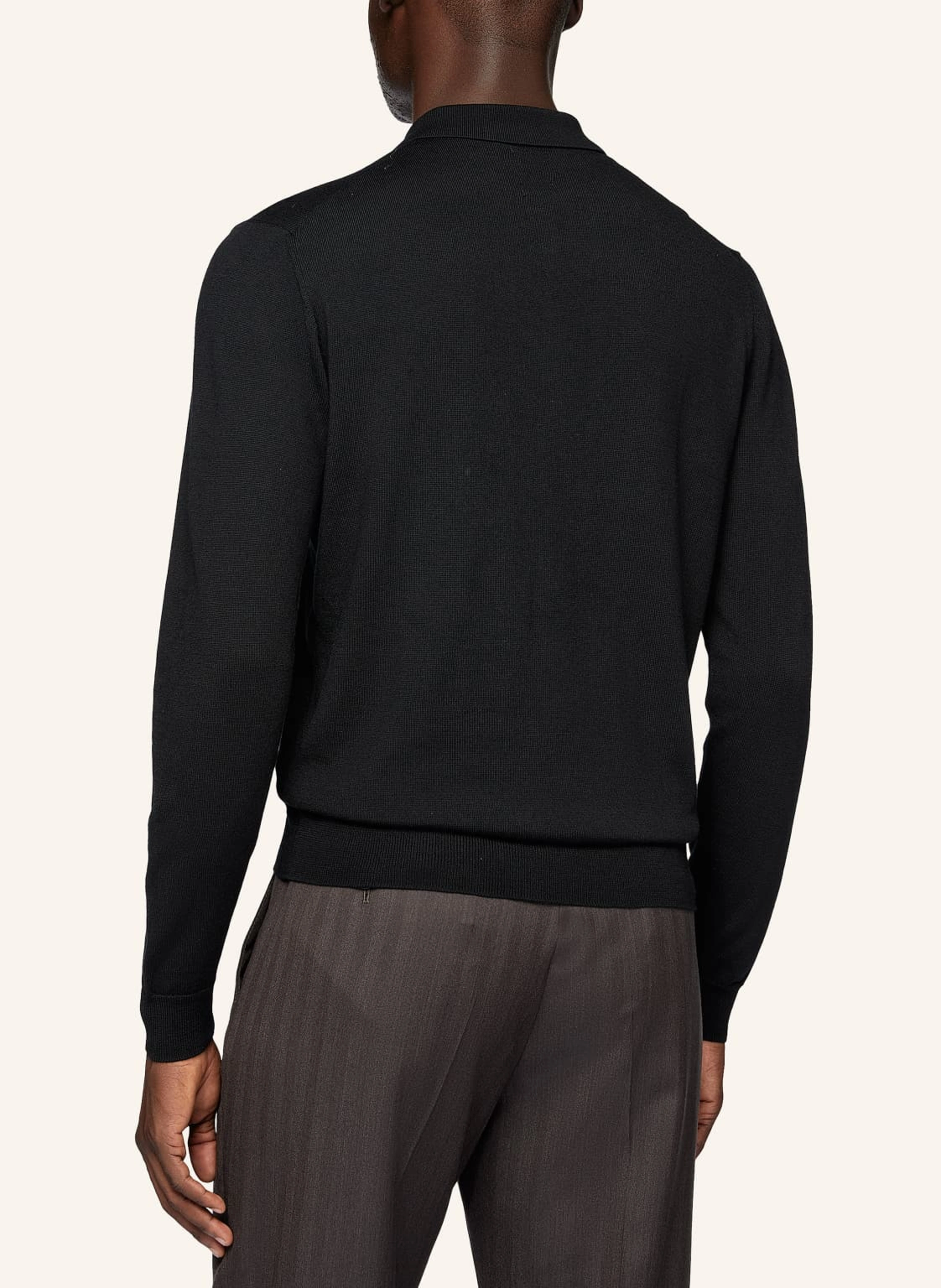 BOGGI MILANO Strick-Poloshirt