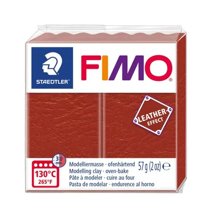STAEDTLER® FIMO® effect Leder 57g rostbraun