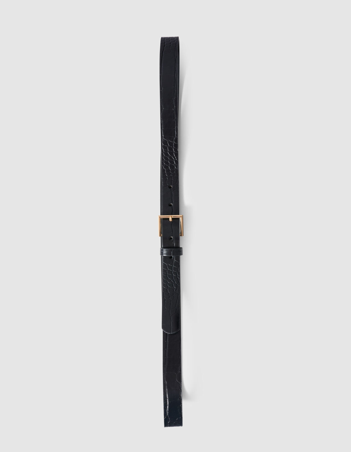Croco Riem Zwart/Goud