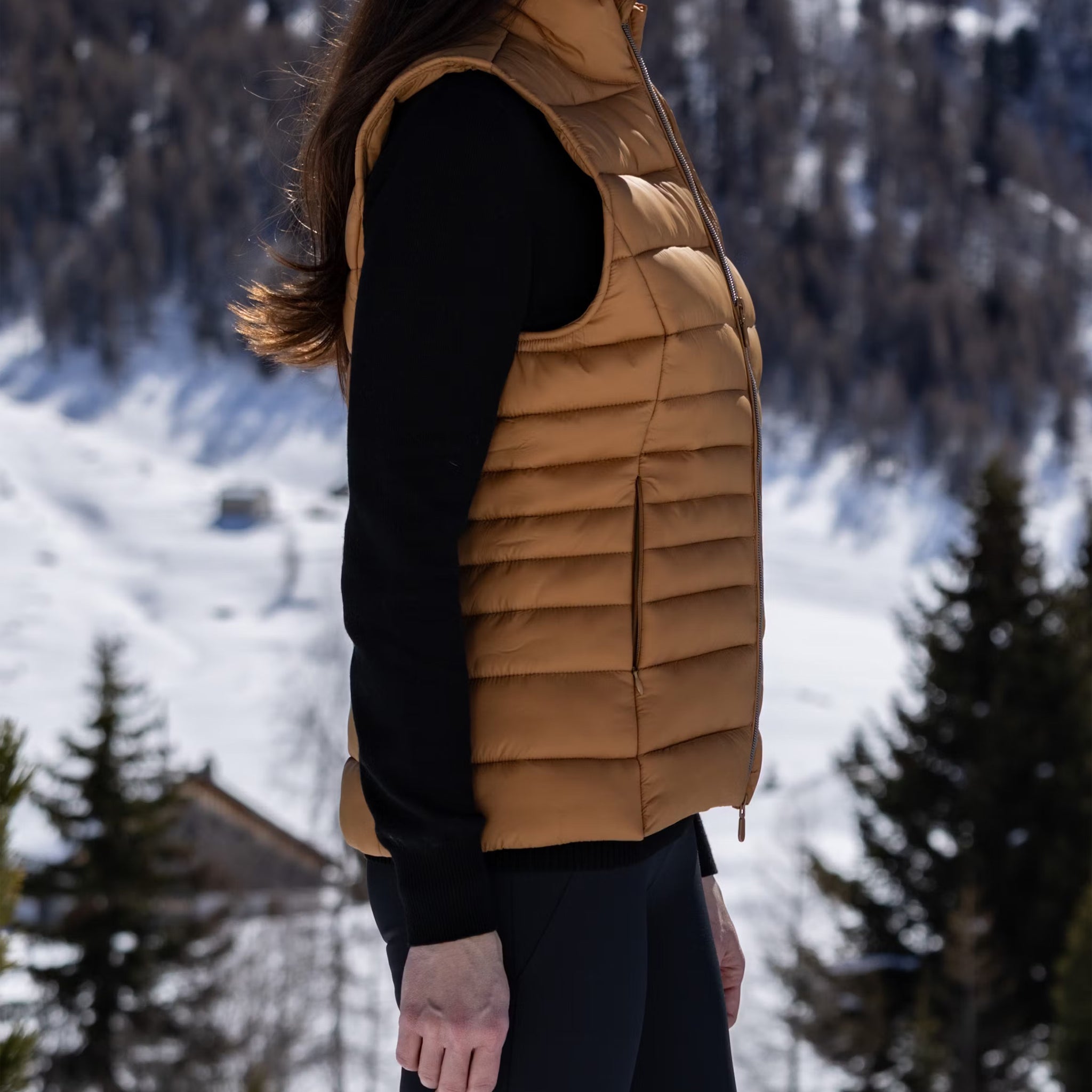 Frauen Gilet Flurina cartouche