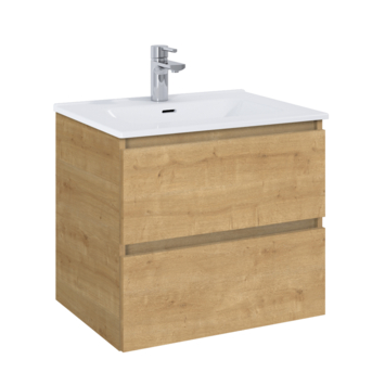 Atlantic wastafel Skappa wit keramiek 60 cm