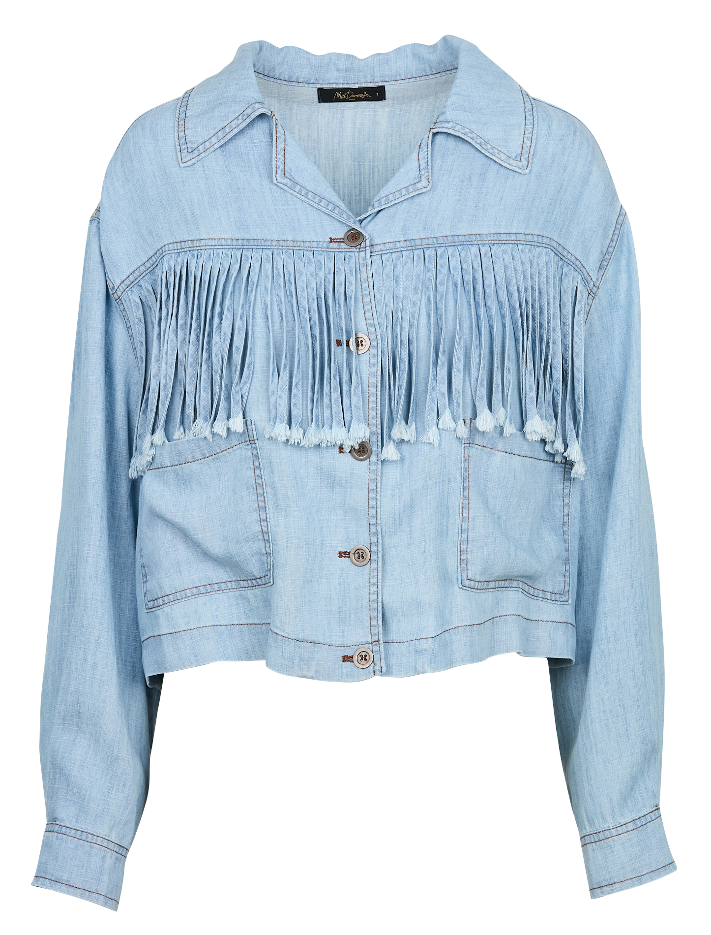 ICLEEF - Chemise courte à franges| Bleu