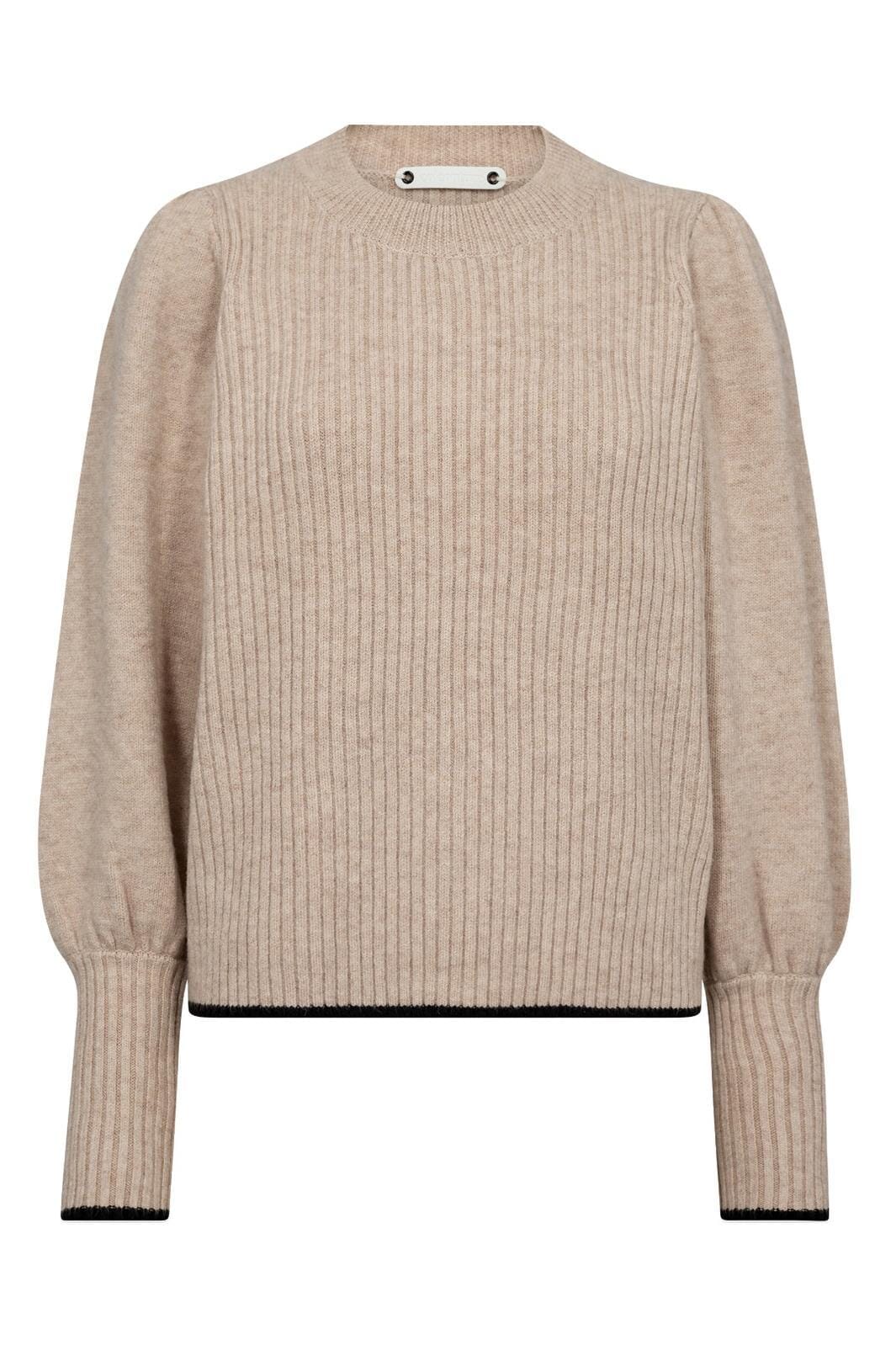 Co´Couture Rowcc O-Puff Knit 32137 11 off white