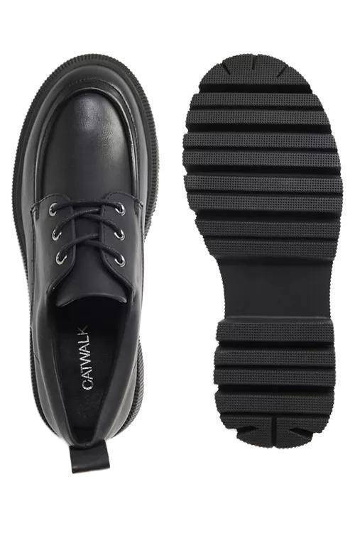 Catwalk chunky veterschoenen zwart