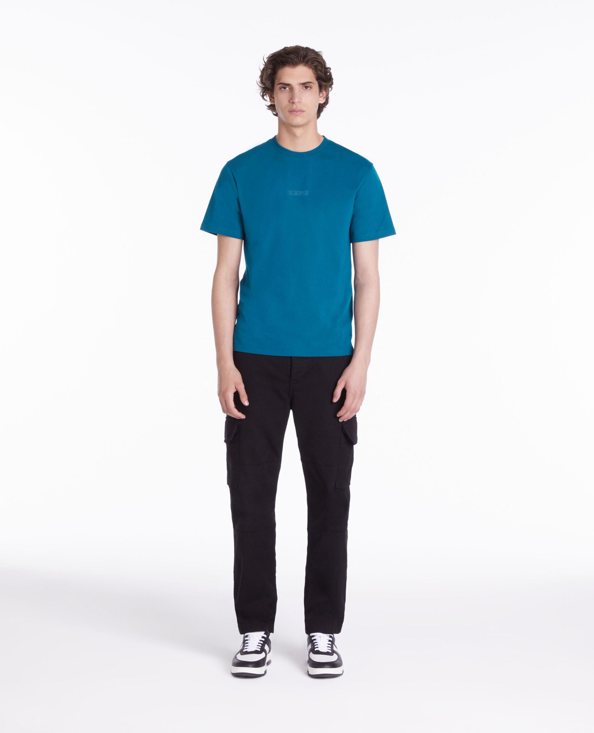 T-shirt bleu avec logo