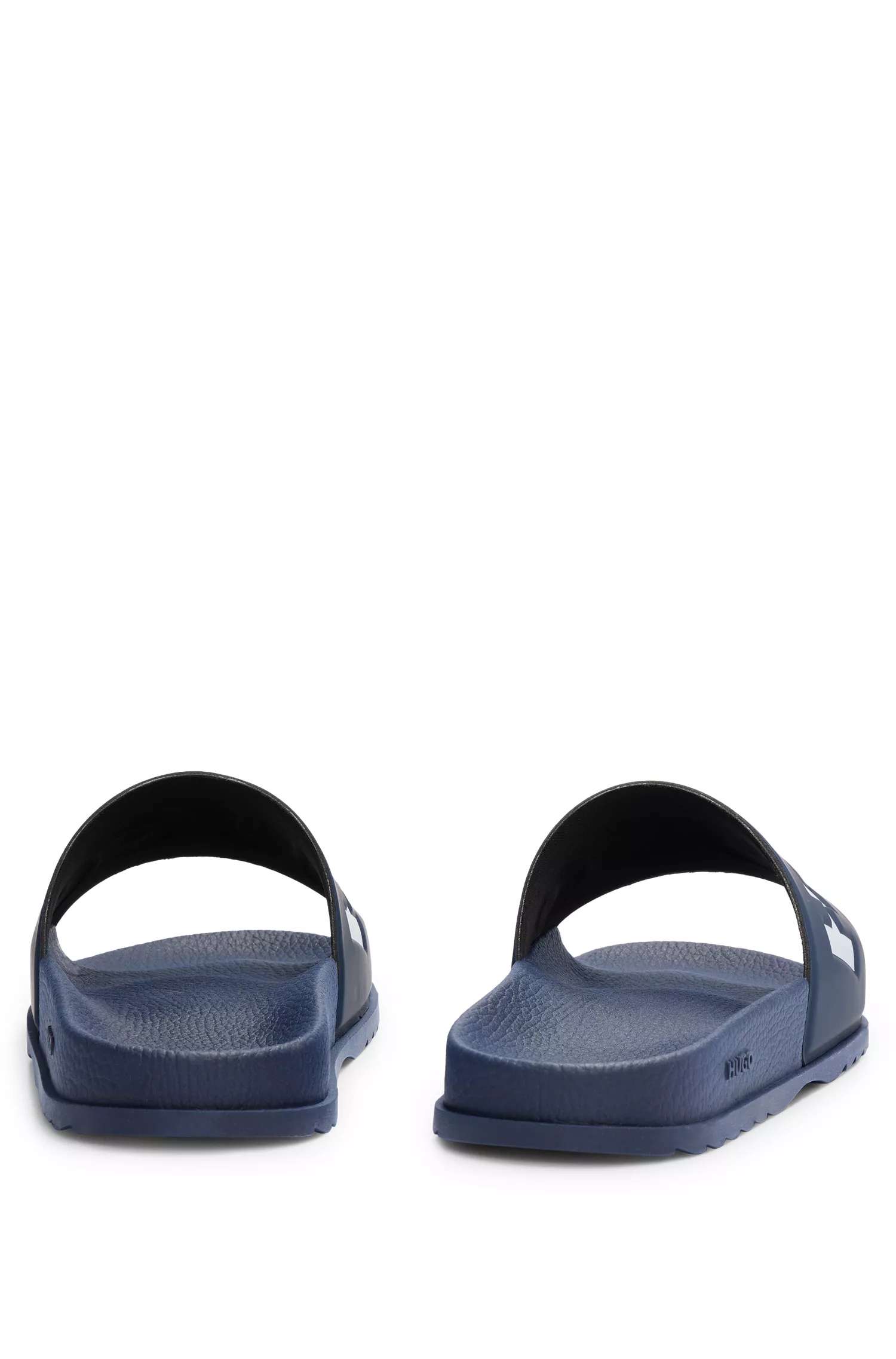 Chinelo vermelho HUGO com tira com o logotipo