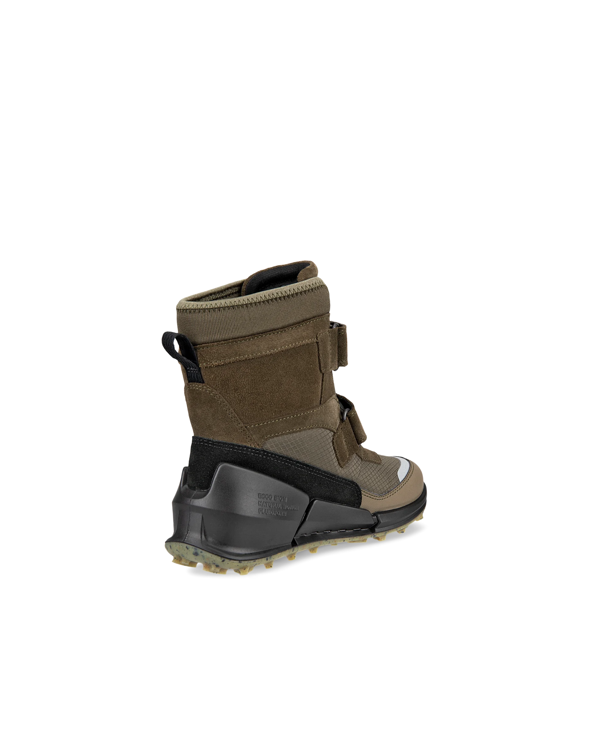 ECCO BIOM K2 Kinder High-Top-Sneaker aus Veloursleder mit Gore-Tex Grün