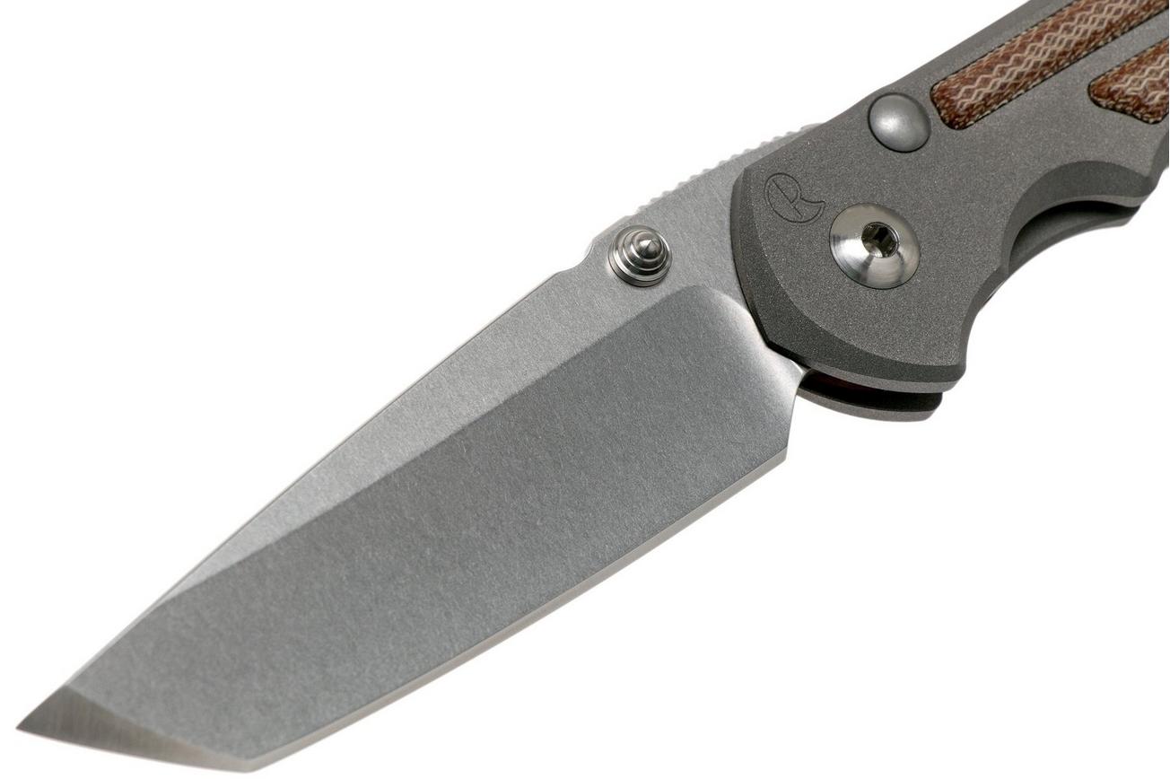 Chris Reeve Large Inkosi Natural Micarta Tanto LIN-1046 zakmes