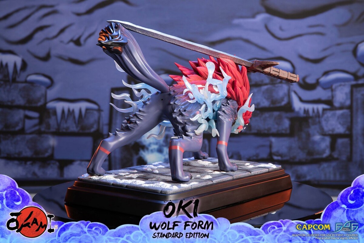 Okami - Oki Wolf Form Statue - Resin Figur - 35 CM - First4Figures