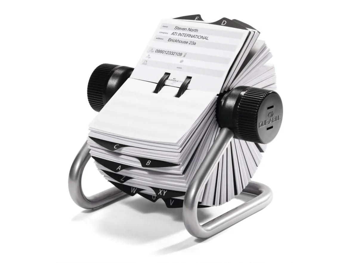 Rullekartotek Durable TELINDEX® silver
