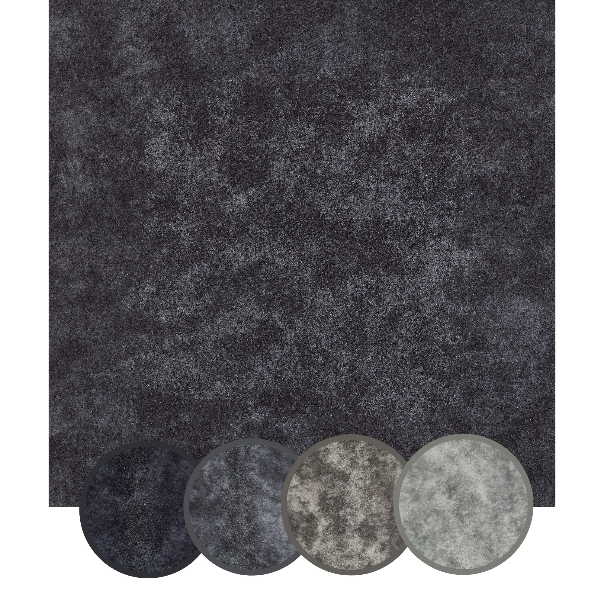 Andiamo Teppichfliese »Colmar Nadelfilz« quadratisch 4 mm Höhe 40x40 cm, selbstklebend, robust & strapazierfähig, 25 Stück (4 qm)