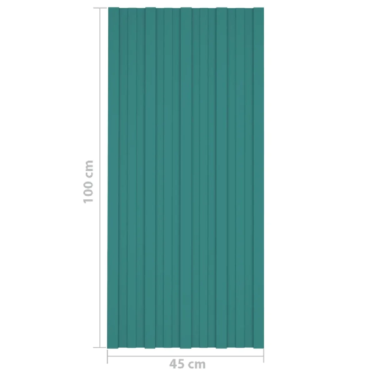 vidaXL Panneaux de toiture - Vert