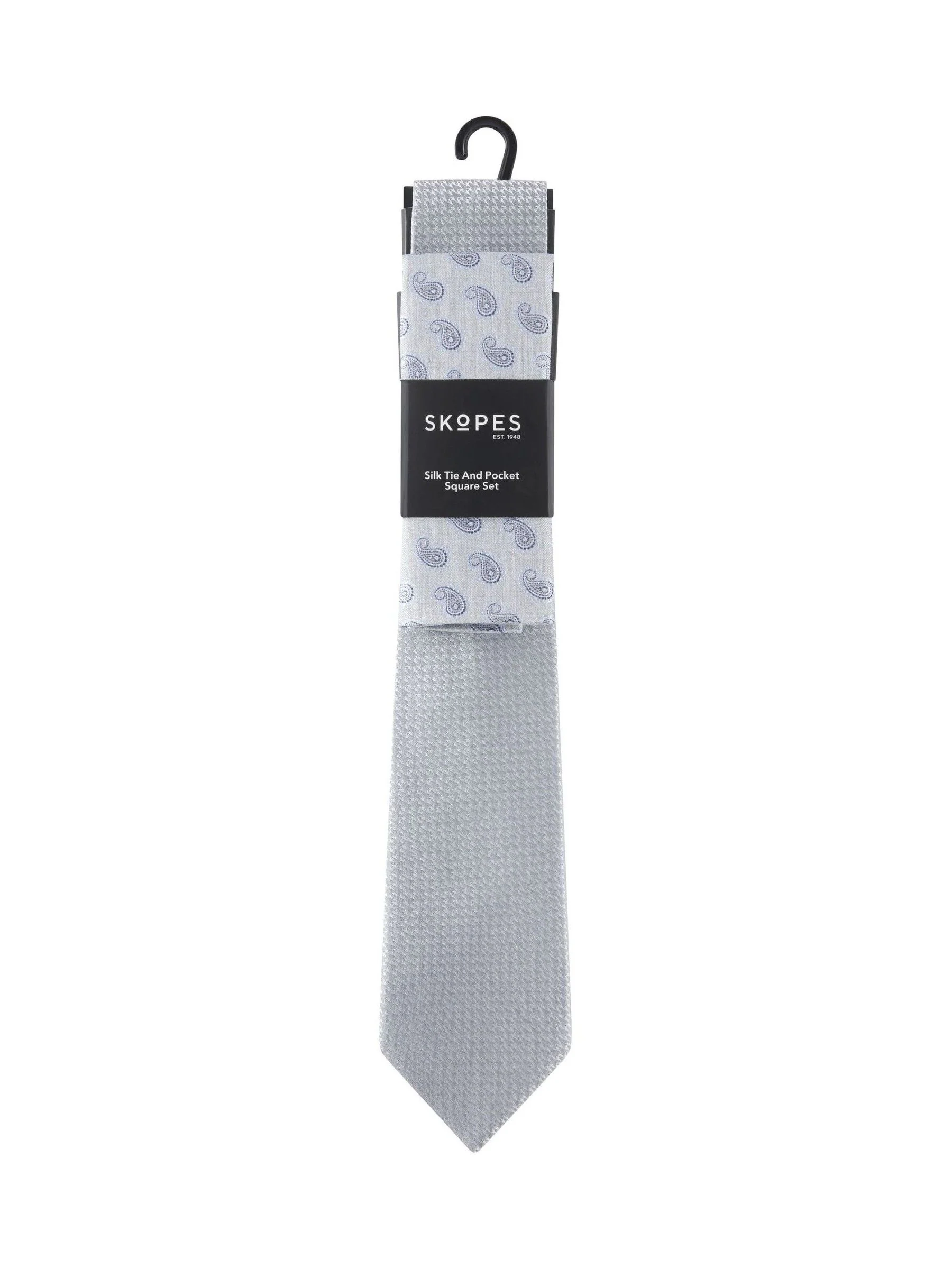 Skopes Paisley Silk Tie and Pocket Square Set